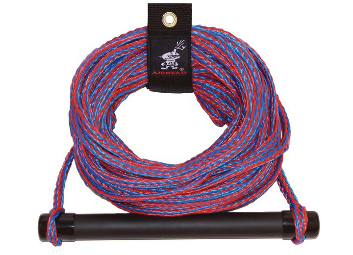 AIRHEAD 1-SECTION RUBBER HANDLE WATER SKI ROPE - 75 FT.